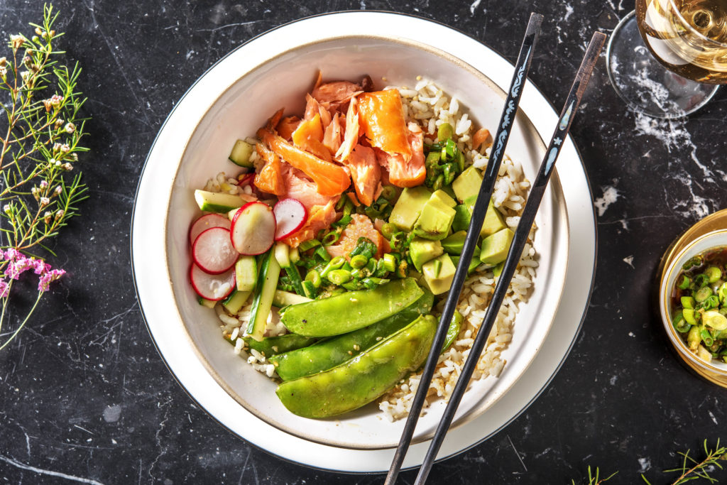 Sushi bowl au saumon